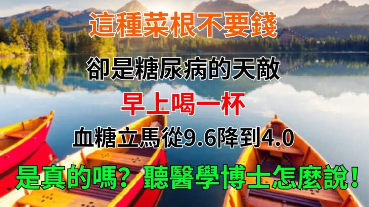 這種菜根不要錢，卻是糖尿病的“天敵”，早上喝一杯，血糖立馬從9.6降到4.0，從此血糖血壓平穩，血管乾淨，預防三高。是真的嗎？聽醫學博士怎麼說！#youtube發燒影片流行榜 #糖尿病