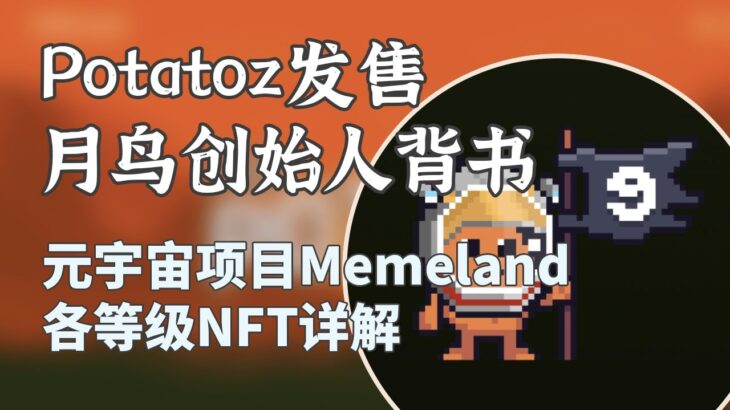 Potatoz上线价格稳定，月鸟创始人背书的NFT元宇宙项目Memeland各等级NFT详解