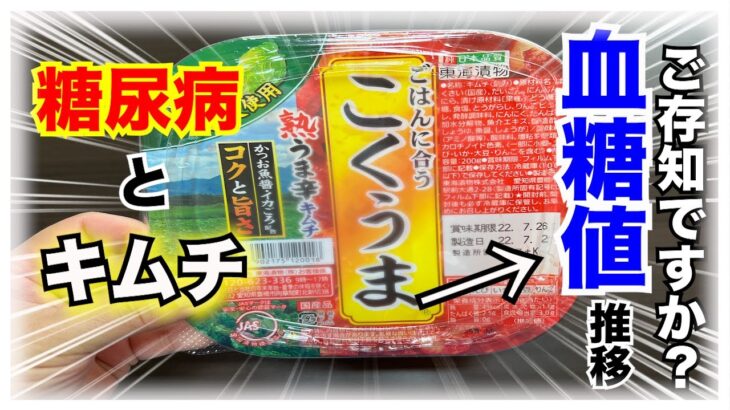 【糖尿病 Type1食事】糖尿病が食べるキムチの血糖値推移をご存知ですか？糖尿病が知っていると便利な血糖値推移！インスリン打たないで食べてみた結果…