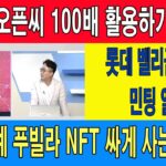 오픈씨 100배 활용하기/롯데 벨리곰 NFT 민팅 일정/신세계 푸빌라 NFT 싸게 사는 방법