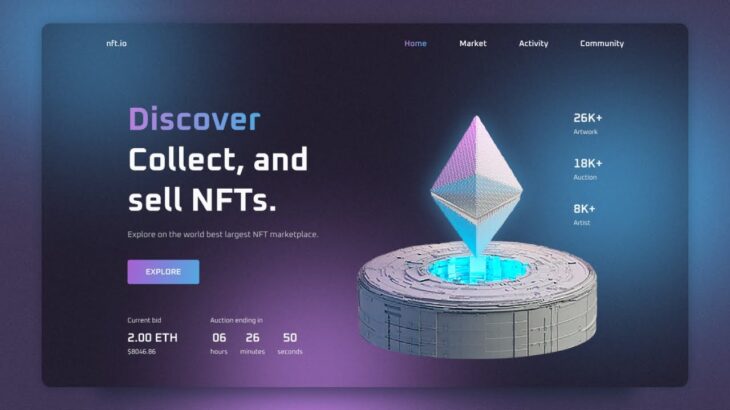 💎 How To Make a Responsive NFT Website Design Using HTML CSS & JavaScript