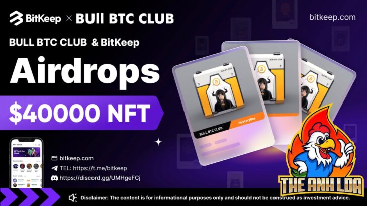 Hướng dẫn airdrop ăn chia 40000$ NFT ví Bitkeep Wallet   | The Anh LDA