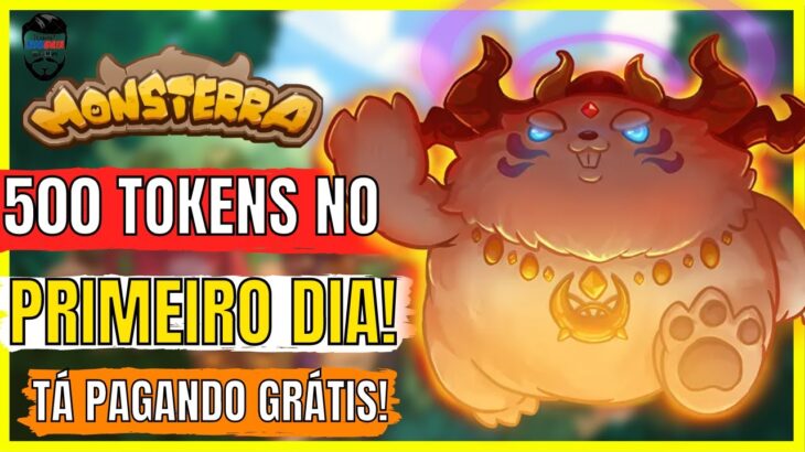 LANÇOU MONSTERRA! NOVO JOGO NFT GRÁTIS QUE PAGA TOKENS EM MISSÕES DIÁRIAS! SEM RANKED!