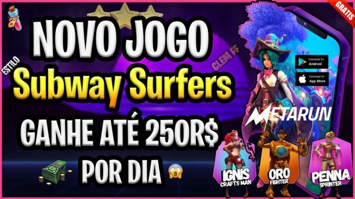 Pagando até 250 REAIS por dia – Novo jogo NFT GRÁTIS estilo Subway Surfers – Metarun – Free to play