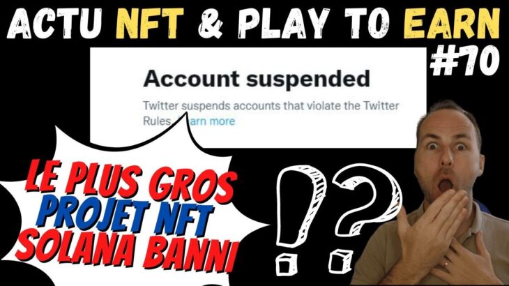 BAN TWITTER du + gros projet NFT SOLANA  – Actu NFT & PlayToEarn #70