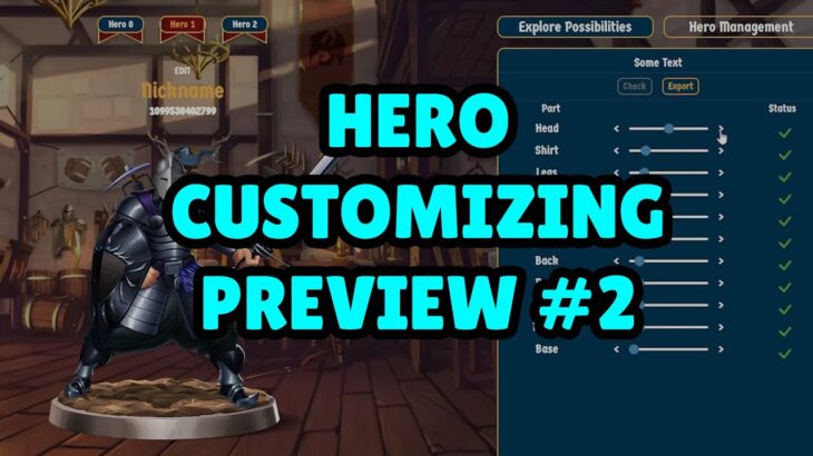 Castles NFT Dungeons Hero Customizing Preview #2