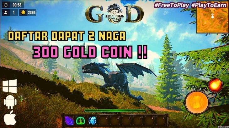 DAFTAR LANGSUNG DIMODALIN DAN BISA CUAN DI GAME NFT GRATIS TERBARU  GAME OF DRAGONS (GOD)