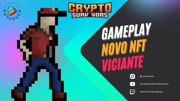 Gameplay do NFT Crypto Survivors no estilo Vampire Survivor