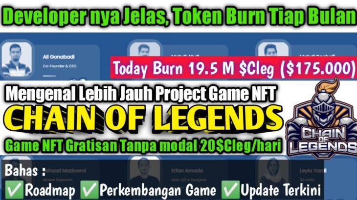 MENGENAL LEBIH JAUH PROJECT GAME NFT CHAIN OF LEGENDS || PART 1