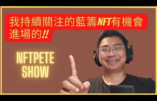 【NFTPete Show】我持續關注的藍籌NFT有機會進場的!!有哪些!?【精華】