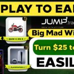 Turn $25 to $100+ Play to Earn – NFT Game! | Jump Trade New Contest Big Mad winnings Latest Update