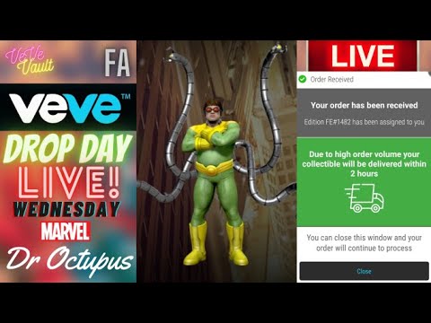 VeVe Drop Day LIVE – Dr Octopus “Doc Ock” Marvel Blindbox NFT Drop! + First Red Metallic Marvel NFT