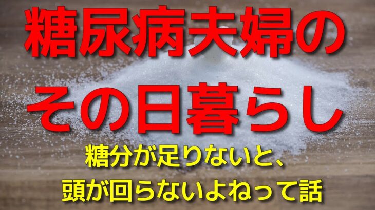 糖尿病夫婦のその日暮らし　糖分が足りないと、頭が回らないよねって話