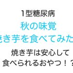 【1型糖尿病】焼き芋を食べてみた！焼き芋は安心して食べられるおやつなのか！？