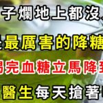 它是糖尿病的「天敵」，卻爛在地上都沒人要！72歲老人摘它泡水喝，一杯血糖從9.8降到4.0，結束了37年的糖尿病【養生常談】