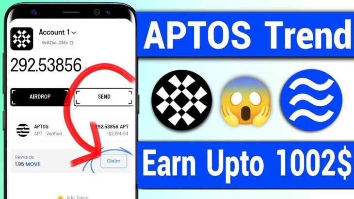 Earn Upto 1002$ APTOS Trend 😱 BlueMove NFT claim Free loot Aptos Network Testnet instant Hindi