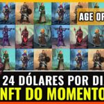 FAÇO 24 DÓLARES POR DIA, ENTRADA QUASE GRÁTIS NO GAME NFT AGE OF HOLDERS