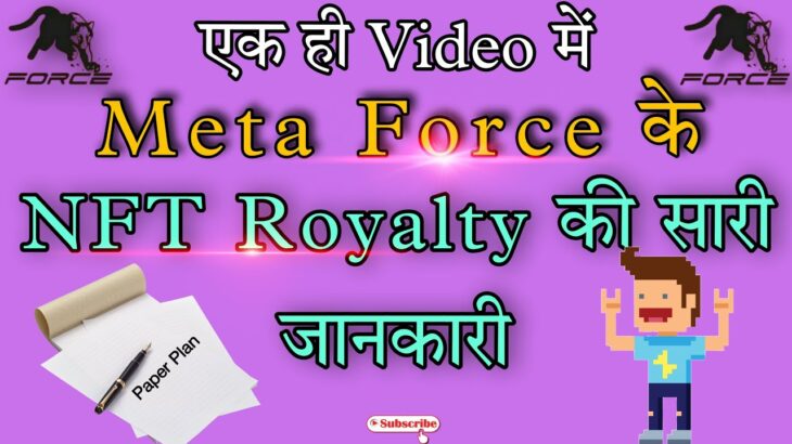 Meta Force Plan में NFT Royalty की पुरी जानकारी। Royalty Income। Nft से ऐसे आयेगी Nonworking #force