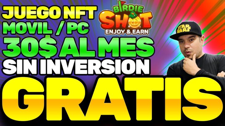 📢  NUEVO JUEGO NFT PARA GANAR 30 $ AL MES GRATIS  ✅ JUEGA ANDROID Y PC  Guía Completa BIRDIE SHOT