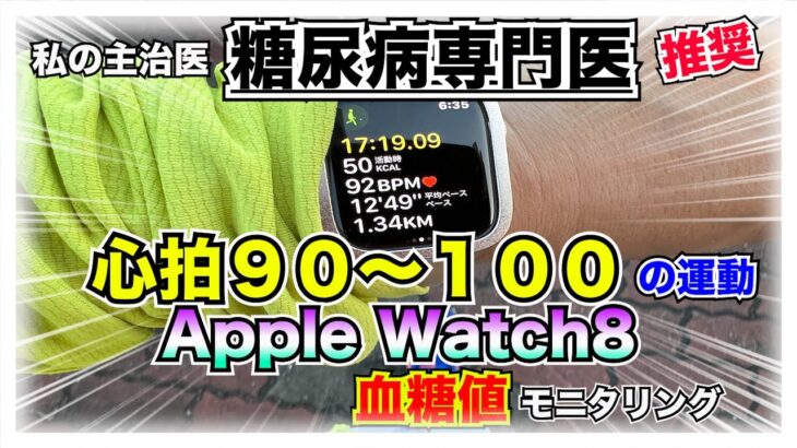 【糖尿病 Type1食事】糖尿病専門医である私の主治医に薦められた心拍９０～１００の運動！糖尿病の私が試して血糖値をモニタリング！～ウォーキング編～