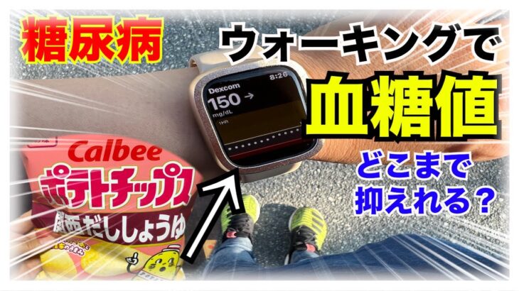 【糖尿病 Type1食事】糖尿病の私が大好きなカルビー関西だししょうゆを食べたくてできるだけインスリン少なくしてウォーキングへ！果たしてどれだけ血糖値抑えれる？