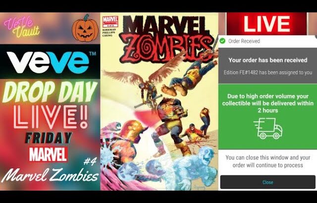 VeVe Drop Day LIVE – Marvel Zombies #4 Marvel Comic NFT Drop! + Superman #1 DC Comics NFT Drop LIVE