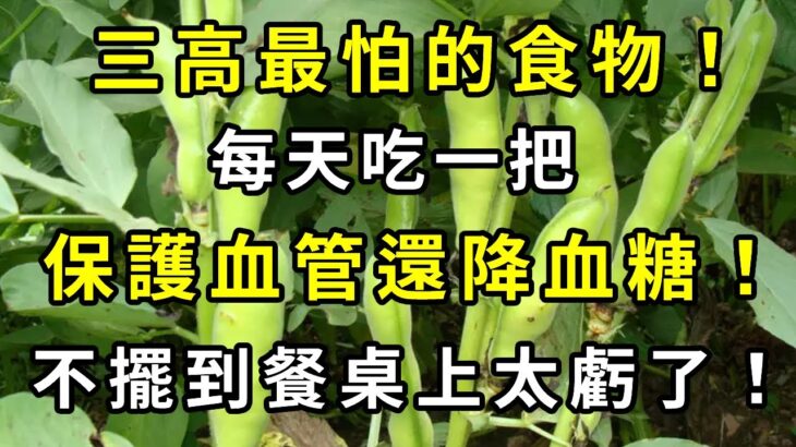 它是糖尿病人的養生果！三高最怕的食物！研究表明：每天一把它，保護血管還降血糖！輕鬆擊退糖尿病！不擺到餐桌上太虧了！【養生常談】