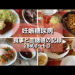 【妊娠糖尿病】食事と血糖値の記録｜妊娠28週0日～6日