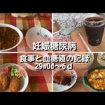 【妊娠糖尿病】食事と血糖値の記録｜妊娠29週0日～6日