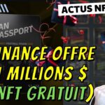 BINANCE offre des NFT gratuits & 1 MILLIONS $ ! Actu WEB3 – NFT –  GAMING #116