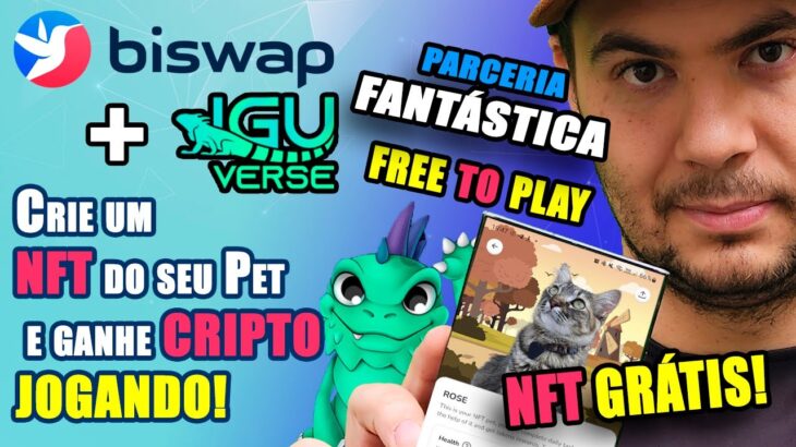 Biswap &  IguVerse – Uma parceria Fantástica! Crie um NFT do Seu PET de graça e ainda ganhe cripto