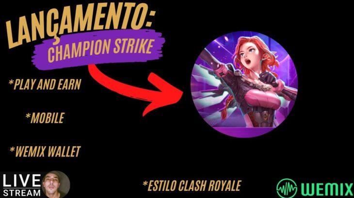 Champion Strike: Crypto Arena Lançamento !-Codigos #wemix #championstrike #nft #mobilegames