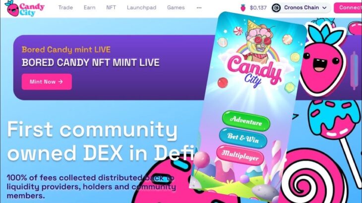 ➡️ Explorando nuevos proyectos en CRONOS: candycity.finance 🚀 + NFT GIVEAWAY 🍬