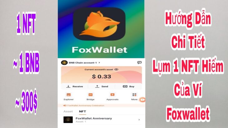 FoxWallet Lụm NFT Trị Giá ~300$ |  invite code : GX1D2XJvWw