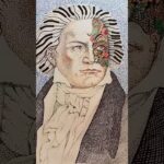 Painting a Beethoven portrait with dots for NFT Art #shortvideo #dotpainting #nftart