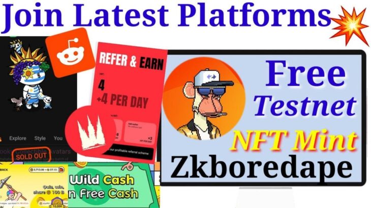 Zkboredapes & Reddit Free  NFT Mint || hooked Wild Cash App Withdrawal || Primal Daily Earning