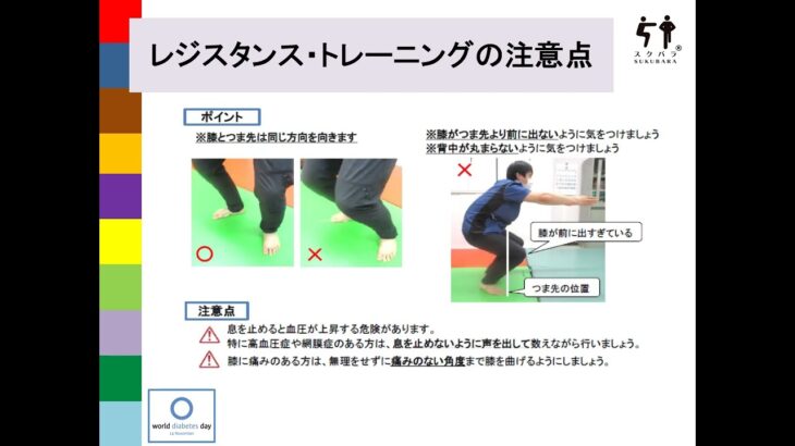 ３）糖尿病の運動療法について