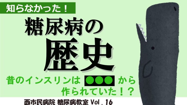 糖尿病教室 vol 18「糖尿病の歴史」～医師より～