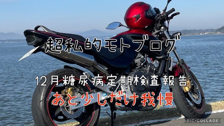 超私的モトブログ　12月糖尿病定期検査報告　我慢もあと少し