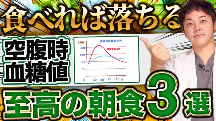 【空腹腹時血糖対策ベストオブイヤー】1日の血糖値底下げする!絶対に食べて欲しい至高の朝食3選【現役糖尿病内科医】