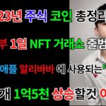 2023년 주식,코인 총정리, 중국정부 1월1일 NFT거래소 출범이 주는 의미, “전 세계 대기업들은 __코인 써야 할 것” “비트코인 1개 1억5천만원 갈수 밖에 없는 이유”