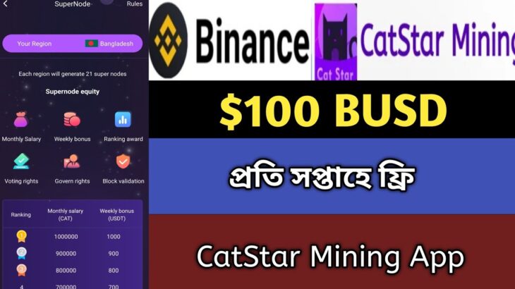 Catstar  New Mining App 2022। Catstar Exchange 2022।Catsar Nft 2022।Catstar Paymemt Update News,Stb