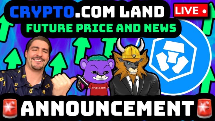 Crypto.com LAND NEWS! | $5 CRO Coin Prediction | CRONOS NFT MILLIONAIRES WILL BE MADE!!