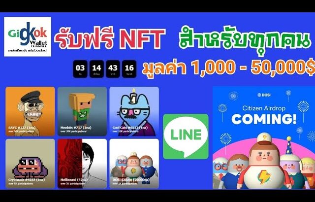 Dosi citizen รับฟรี NFT มูลค่า 1K-50K$ นำไปขายได้เลย