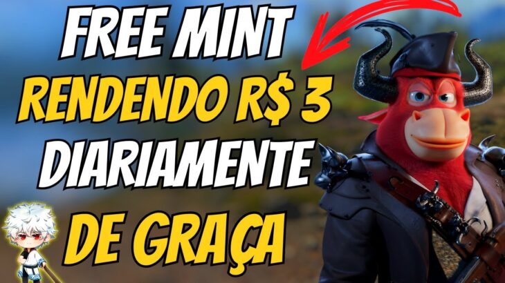 🚨 FREE MINT 🚀- R$ 3 POR DIA GRÁTIS – BULL NFT CLUB – NOVO JOGO NFT – NUEVO JUEGO NFT – GRATIS