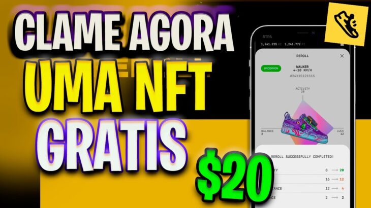 GANHE UMA NFT STEP APP GRATIS I COMO CLAMAR STEP NFT