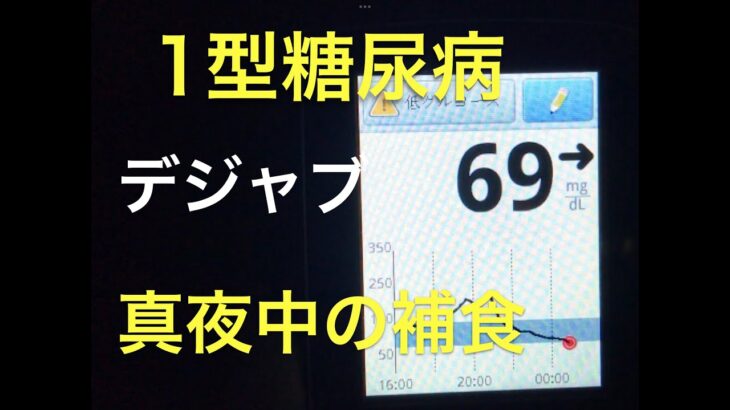 【1型糖尿病】これがリアル・・・真夜中の補食・・・デジャブだ〜