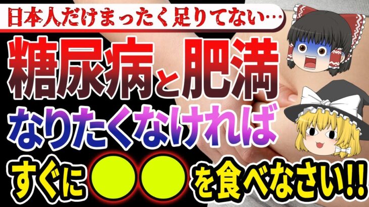 【40代50代】糖尿病と脂肪を減らすスゴイ食べ物！最強だけど「ほぼ忘れ去られた〇〇」に驚きの効果が!!【ゆっくり解説】