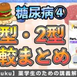 【8分で要点整理！？】糖尿病で比較されるのはココ！1型糖尿病と2型糖尿病を徹底比較