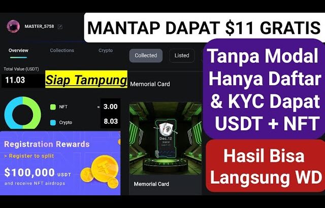 AANFT $11 Airdrop Tanpa Modal Dapat USDT & NFT , Hasil Siap Tampung